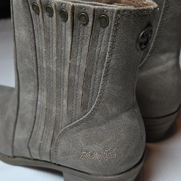 Blowfish Malibu Gray Ankle Booties,sz 8 1/2. - Picture 4 of 8